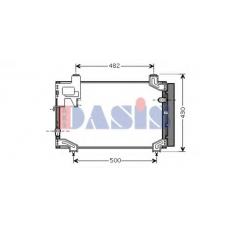 212053N AKS DASIS Конденсатор, кондиционер