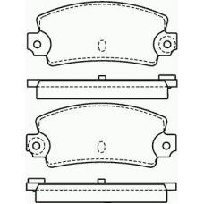 P 68 002 BREMBO Комплект тормозных колодок, дисковый тормоз