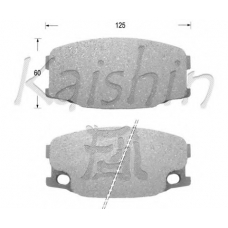 FK6091 KAISHIN Комплект тормозных колодок, дисковый тормоз