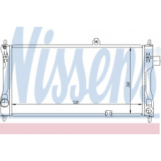 632421 NISSENS Радиатор, охлаждение двигателя