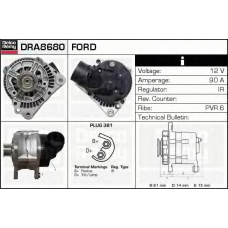 DRA8680 DELCO REMY Генератор