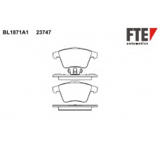 BL1871A1 FTE Комплект тормозных колодок, дисковый тормоз