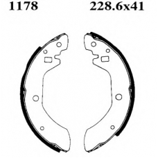 01178 BSF Комплект тормозных колодок
