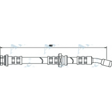 HOS3324 APEC Тормозной шланг