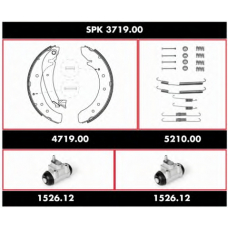 SPK 3719.00 ROADHOUSE Комплект тормозов, барабанный тормозной механизм