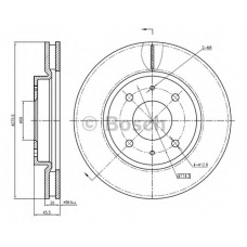 0 986 BB4 358 BOSCH Тормозной диск