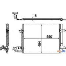 8FC 351 301-051 HELLA Конденсатор, кондиционер