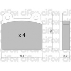822-078-0 CIFAM Комплект тормозных колодок, дисковый тормоз