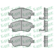 05P1316 LPR Комплект тормозных колодок, дисковый тормоз