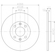 8DD 355 100-851 HELLA PAGID Тормозной диск