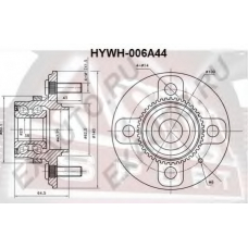 HYWH-006A44 ASVA Ступица колеса