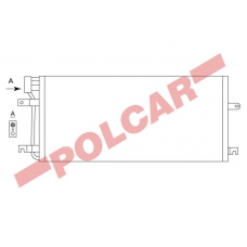 9566K8C2 POLCAR Skraplacze klimatyzacji