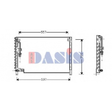 222130N AKS DASIS Конденсатор, кондиционер