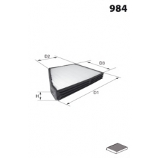 LFCP156 LUCAS FILTERS Фильтр, воздух во внутренном пространстве