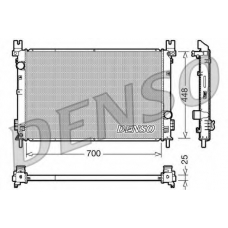 DRM06001 DENSO Радиатор, охлаждение двигателя