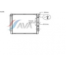 VO2098 AVA Радиатор, охлаждение двигателя