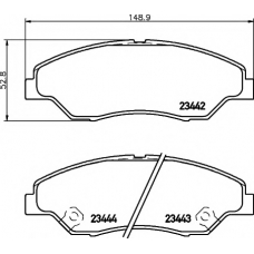 8DB 355 009-701 HELLA PAGID Комплект тормозных колодок, дисковый тормоз