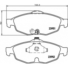 8DB 355 011-991 HELLA Комплект тормозных колодок, дисковый тормоз