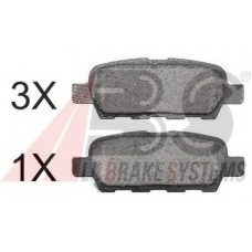 37321 OE ABS Комплект тормозных колодок, дисковый тормоз