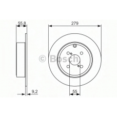 0 986 479 951 BOSCH Тормозной диск