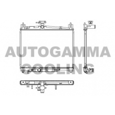 102955 AUTOGAMMA Радиатор, охлаждение двигателя