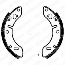 LS1022 DELPHI Комплект тормозных колодок
