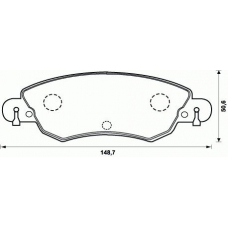 573026B BENDIX Комплект тормозных колодок, дисковый тормоз