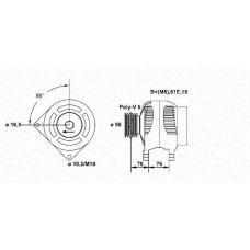 943355051010 MAGNETI MARELLI Генератор