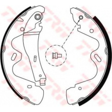 GS8483 TRW Комплект тормозных колодок