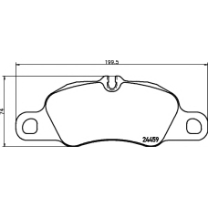 8DB 355 013-801 HELLA PAGID Комплект тормозных колодок, дисковый тормоз