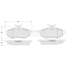 FB210879 FLENNOR Комплект тормозных колодок, дисковый тормоз