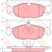 GDB1040 TRW Комплект тормозных колодок, дисковый тормоз