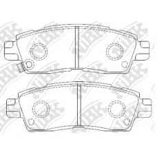 PN4802 NiBK Комплект тормозных колодок, дисковый тормоз