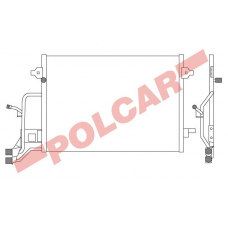 1324K8C1 POLCAR Skraplacze klimatyzacji