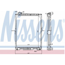 62524A NISSENS Радиатор, охлаждение двигателя