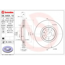 09.A454.10 BREMBO Тормозной диск