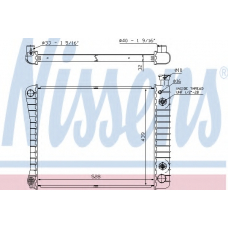 60938 NISSENS Радиатор, охлаждение двигателя