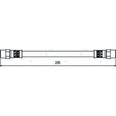 HOS4107 APEC Тормозной шланг