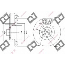 BD1087 DJ PARTS Тормозной диск