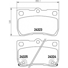 8DB 355 006-971 HELLA Комплект тормозных колодок, дисковый тормоз