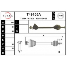 T49105A EAI Приводной вал