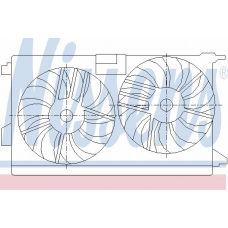 85523 NISSENS Вентилятор, охлаждение двигателя