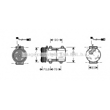 FDAK281 AVA Компрессор, кондиционер
