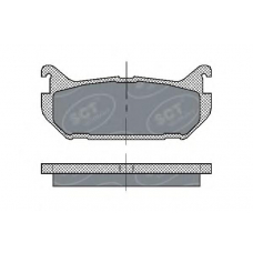 SP 197 SCT Комплект тормозных колодок, дисковый тормоз