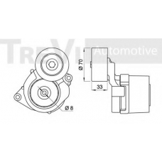 SK009822/2 SK Натяжная планка, поликлиновой ремень