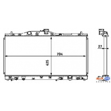 8MK 376 708-371 HELLA Радиатор, охлаждение двигателя