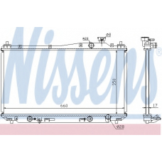 68115 NISSENS Радиатор, охлаждение двигателя