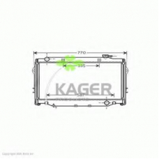31-2538 KAGER Радиатор, охлаждение двигателя