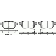 21286.02 ROADHOUSE Комплект тормозных колодок, дисковый тормоз