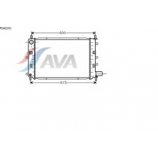 FDA2151 AVA Радиатор, охлаждение двигателя